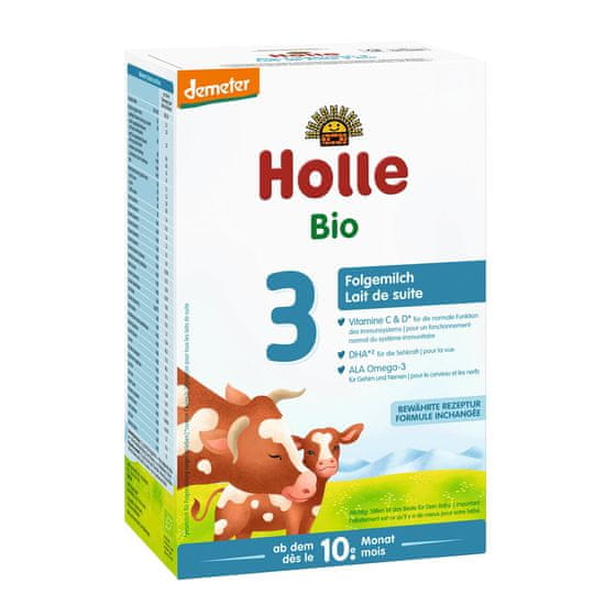 Holle Výživa bio detská mliečna 3 pokračovacia, 10m+ 600 g