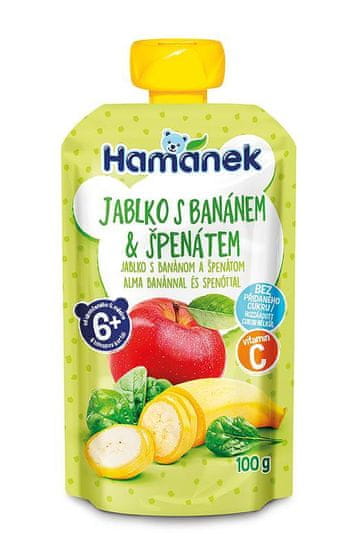 HAMÁNOK Kapsička Jablko banán špenát 100 g