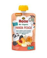 Holle Panda Peach Bio pyré broskyňa marhuľa banán špalda 100 g (8+)