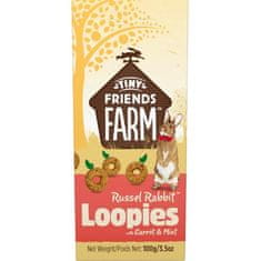 Supreme Tiny FARM Snack Rabbit Loopies - králik 100 g