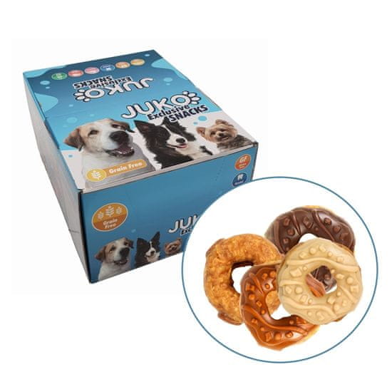 Juko Donuts Mix 4 príchute Snacks 1,6 kg (cca 29 ks)