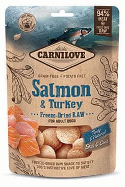 Carnilove Raw Freeze-Dried Snacks Salmon&Turkey 60g