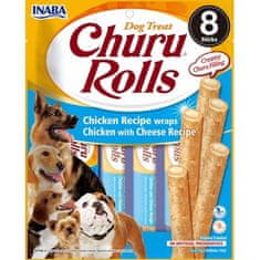 Inaba Churu Rolls dog snack kura a syr 8x 12g