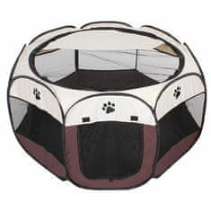 Pet Octagonal ohrádka pre psov hnedá varianta 42941