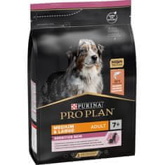 Purina Pre Plan Dog Adult Medium&Large 7+ Sensitive Skin losos 3 kg