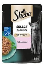 Sheba vrecko s lososom v šťave 85g