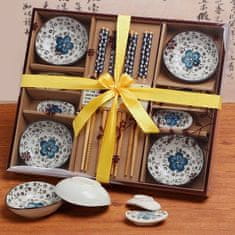 Sushi set 12ks modro biela - Cakesicq