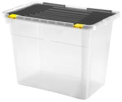 BOX ÚLOŽNÝ S VEKOM 100L, PLAST, 78X38,5X47,5 CM