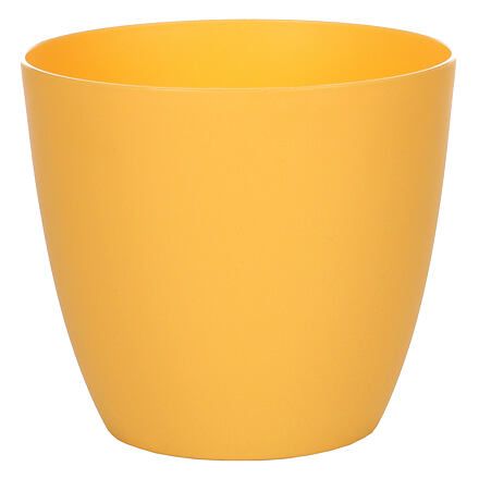 Plastkon Ella Mat dekoratívny kvetináč žltá priemer 6 cm