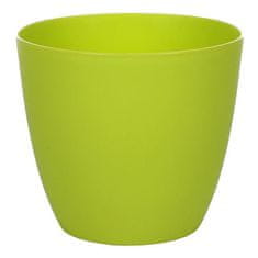 Plastkon Ella Mat dekoratívny kvetináč hr. zelená priemer 6 cm