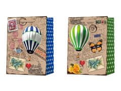 Taška darčeková 100x150 mm listové známky rôznych motívov, balóny mix, farebná
