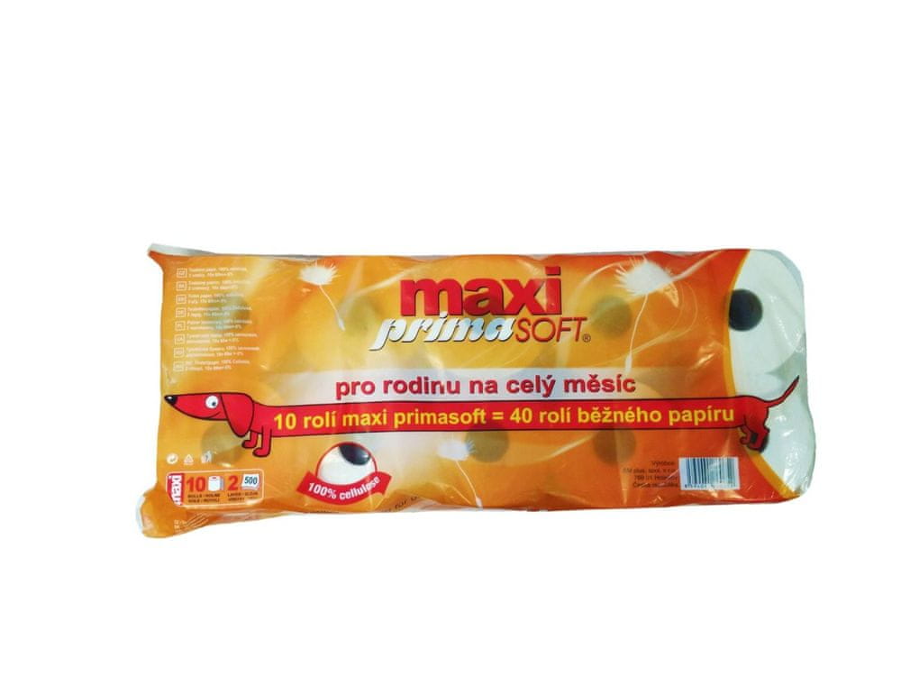 Primasoft Toaletný papier MAXI 10, dvojvrstvový, 10 roliek