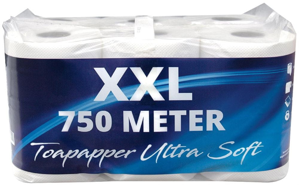 WEBHIDDENBRAND Toaletný papier XXL 2vrstvový, 750 m