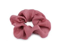 Gumička scrunchie do vlasov - staroružová (20 ks)