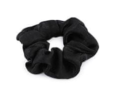 Gumička scrunchie do vlasov - čierna (20 ks)