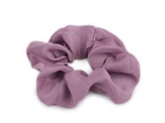 Gumička scrunchie do vlasov - fialová lila