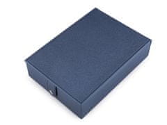 Šperkovnica 5,5x15x21 cm - modrá lesk