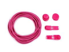 Reflexné elastické samozaväzovacie šnúrky dĺžka 120 cm - (12) pink