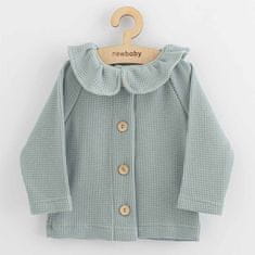 NEW BABY Dojčenský kabátik na gombíky Luxury clothing Laura šedý - 92 (18-24m)