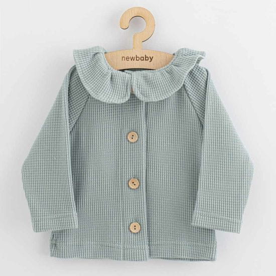 NEW BABY Dojčenský kabátik na gombíky Luxury clothing Laura šedý - 86 (12-18m)