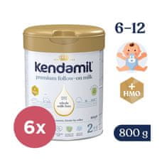 Kendamil 6x Mlieko pokračovacie Premium 2 HMO+ (800 g) 6m+