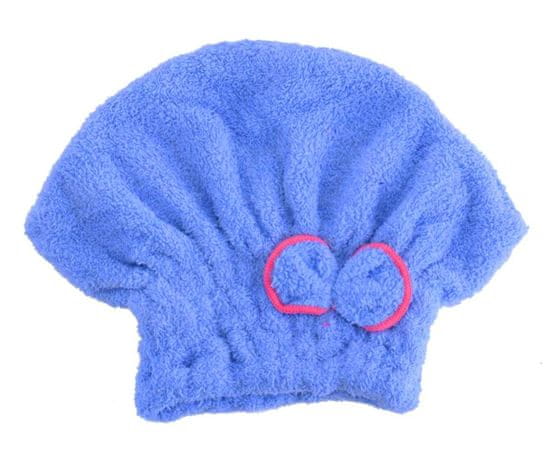 Verk Rýchloschnúci uterák - čiapka na vlasy modrá