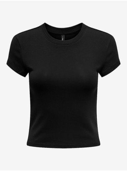 ONLY Čierne dámske basic tričko ONLY Elina