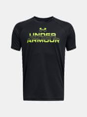 Under Armour Tričko UA Tech Split Wordmark SS-BLK XS