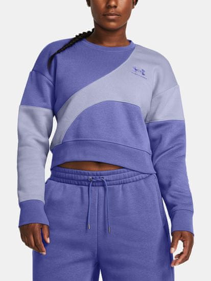 Under Armour Mikina Essential Fleece Crop Crew-PPL