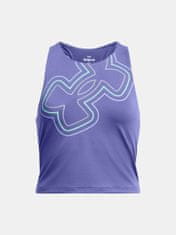 Under Armour Tielko Motion Branded Crop Tank-PPL M