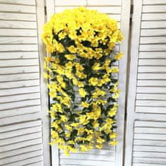 HOME & MARKER® Dekoratívna závesná kytica umelých orchideí (1 ks, žltá) | HANGROSE