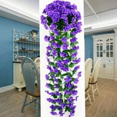 HOME & MARKER® Dekoratívna závesná kytica umelých orchideí (1 ks, fialová) | HANGROSE