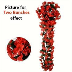 HOME & MARKER® Dekoratívna závesná kytica umelých orchideí (1 ks, červená) | HANGROSE