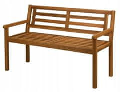 Koopman Záhradná lavička s operadlom drevená akácia 120 cm
