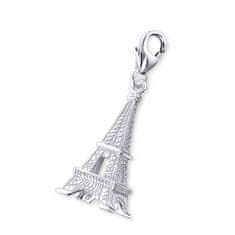 JesiDesign Strieborný prívesok s karabínkou - Eiffelova veža