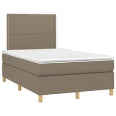 Petromila vidaXL Boxspring posteľ s matracom sivohnedá 120x190 cm látka