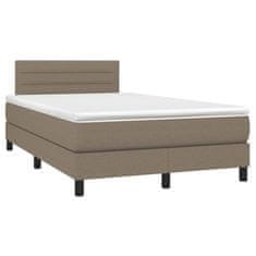 Petromila vidaXL Boxspring posteľ s matracom sivohnedá 120x190 cm látka