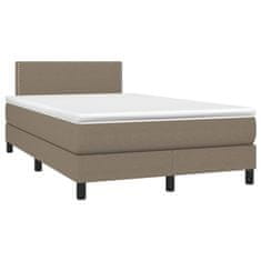 Petromila vidaXL Boxspring posteľ s matracom sivohnedá 120x190 cm látka