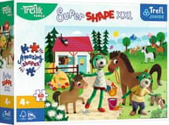 Trefl Puzzle Super Shape XXL Treflíci na konskej farme 60 dielikov