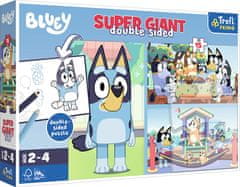 Trefl Obojstranné puzzle Dobrodružstvo s Bluey SUPER GIANT 15 dielikov