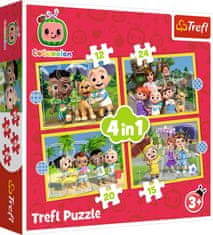 Trefl Puzzle Cocomelon: Zoznámte sa 4v1 (12,15,20,24 dielikov)