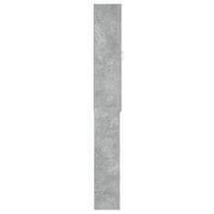 Vidaxl Skrinka na práčku, betónovo sivá 64x25,5x190 cm