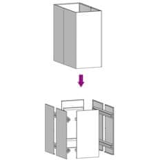 Vidaxl Kvetináč 40x80x80 cm korténová oceľ