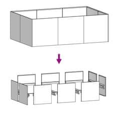 Vidaxl Záhradný vyvýšený záhon 120x80x40 cm korténová oceľ