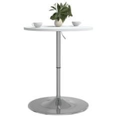 Petromila vidaXL Barový stôl biely 60x60x90 cm kompozitné drevo a chrómov. oceľ