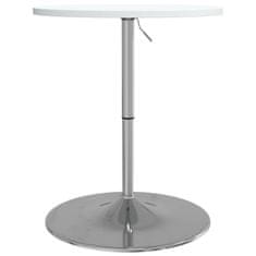 Petromila vidaXL Barový stôl biely 60x60x90 cm kompozitné drevo a chrómov. oceľ