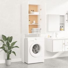 Vidaxl Skrinka na práčku, biela 64x25,5x190 cm
