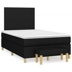 shumee Boxspring posteľ s matracom čierna 120x190 cm látka