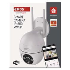 EMOS GoSmart Vonkajšia otočná kamera IP-800 WASP s WiFi, biela