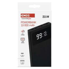 EMOS Power bank EMOS BetaQ 10, 10 000 mAh, 22,5 W, čierny